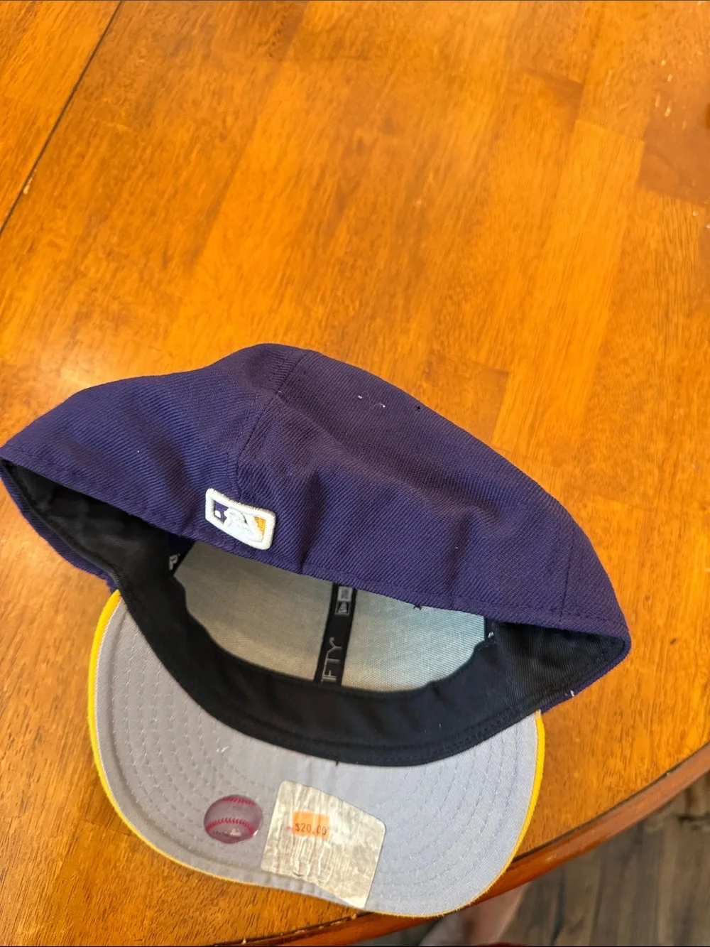 Uh New Era LA Dodgers Two-Tone Royal Blue and Gold Fitted 7 3/4